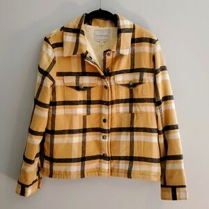 Lucky Brand Yellow Plaid Jacket